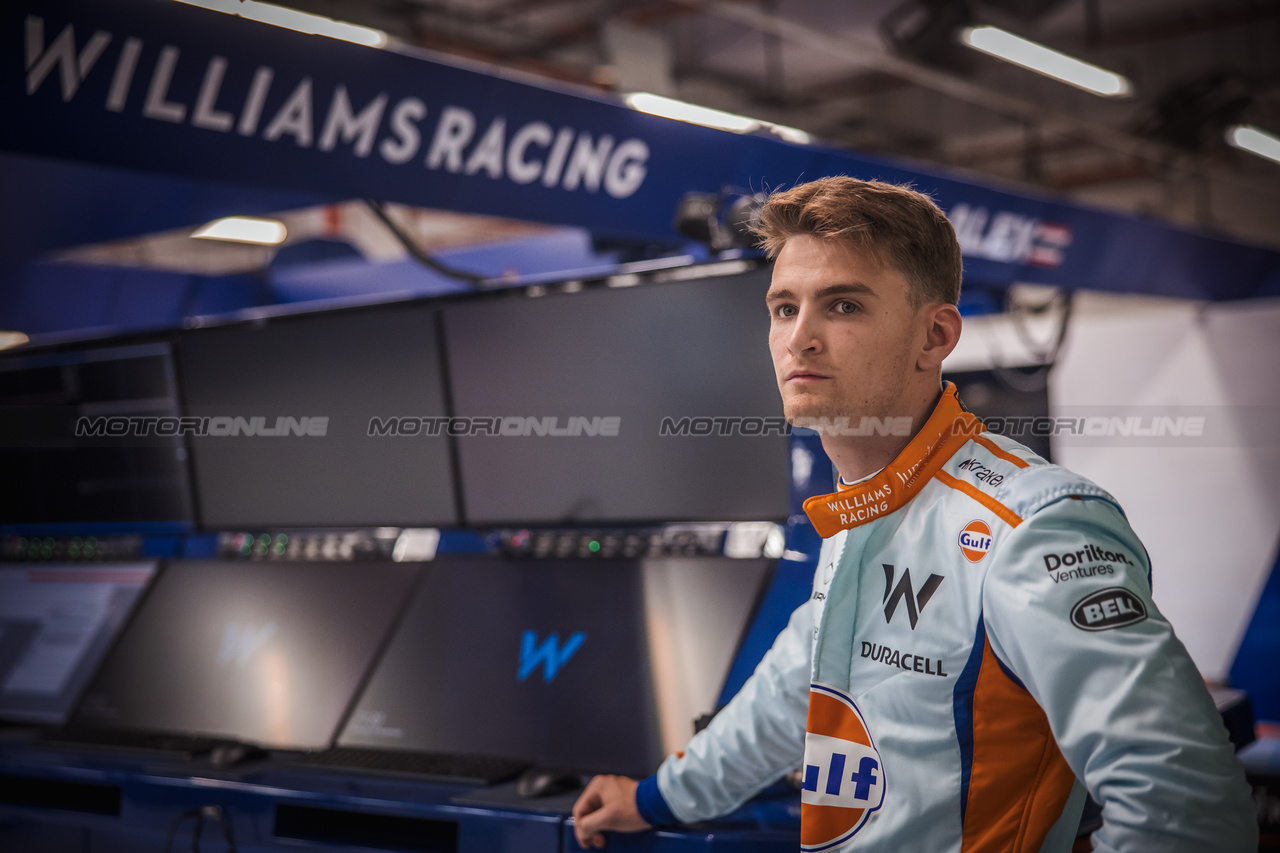 GP SINGAPORE, Logan Sargeant (USA) Williams Racing.

14.09.2023. Formula 1 World Championship, Rd 16, Singapore Grand Prix, Marina Bay Street Circuit, Singapore, Preparation Day.

- www.xpbimages.com, EMail: requests@xpbimages.com © Copyright: Bearne / XPB Images