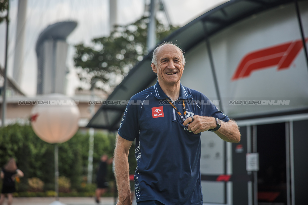 GP SINGAPORE, Franz Tost (AUT) AlphaTauri Team Principal.

14.09.2023. Formula 1 World Championship, Rd 16, Singapore Grand Prix, Marina Bay Street Circuit, Singapore, Preparation Day.

- www.xpbimages.com, EMail: requests@xpbimages.com © Copyright: Bearne / XPB Images