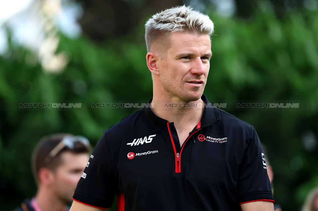 GP SINGAPORE, Nico Hulkenberg (GER) Haas F1 Team.

14.09.2023. Formula 1 World Championship, Rd 16, Singapore Grand Prix, Marina Bay Street Circuit, Singapore, Preparation Day.

 - www.xpbimages.com, EMail: requests@xpbimages.com © Copyright: Rew / XPB Images