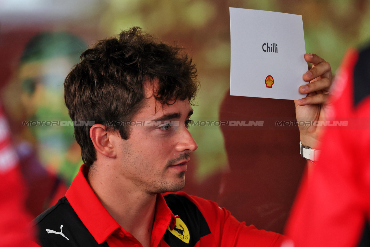 GP SINGAPORE, Charles Leclerc (MON) Ferrari.

14.09.2023. Formula 1 World Championship, Rd 16, Singapore Grand Prix, Marina Bay Street Circuit, Singapore, Preparation Day.

 - www.xpbimages.com, EMail: requests@xpbimages.com © Copyright: Rew / XPB Images