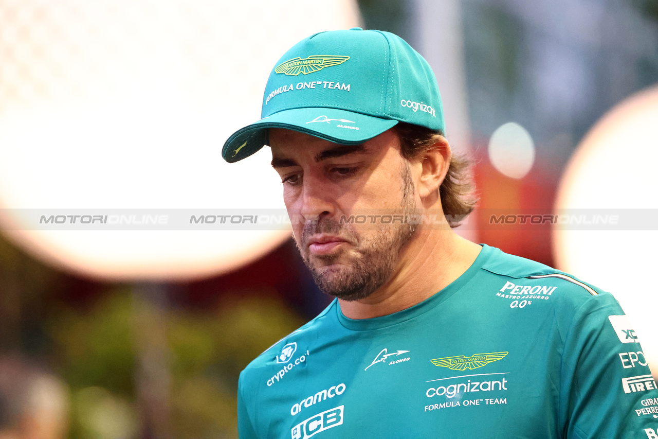 GP SINGAPORE, Fernando Alonso (ESP) Aston Martin F1 Team.

14.09.2023. Formula 1 World Championship, Rd 16, Singapore Grand Prix, Marina Bay Street Circuit, Singapore, Preparation Day.

- www.xpbimages.com, EMail: requests@xpbimages.com © Copyright: Batchelor / XPB Images