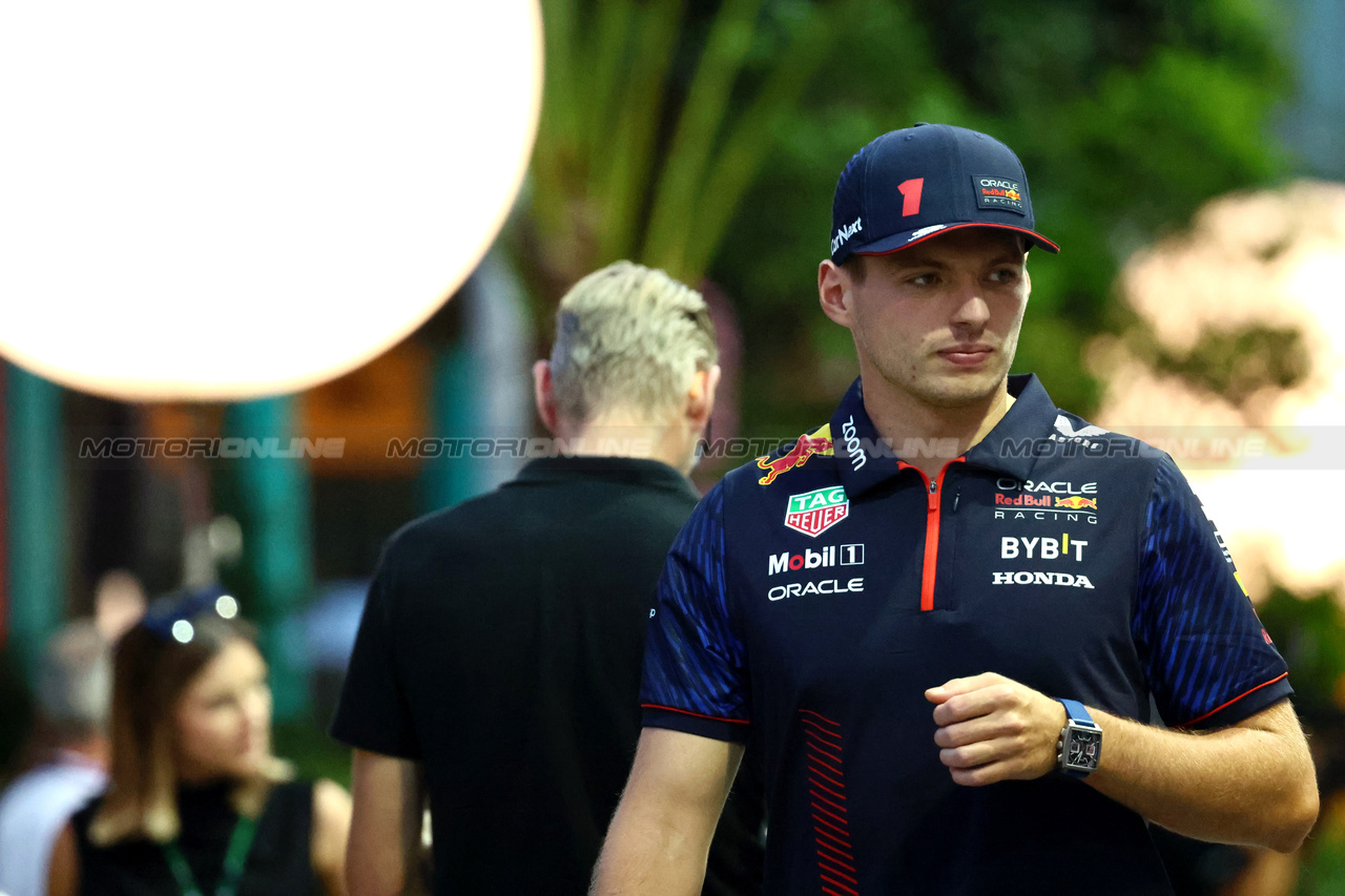 GP SINGAPORE, Max Verstappen (NLD) Red Bull Racing.

14.09.2023. Formula 1 World Championship, Rd 16, Singapore Grand Prix, Marina Bay Street Circuit, Singapore, Preparation Day.

- www.xpbimages.com, EMail: requests@xpbimages.com © Copyright: Batchelor / XPB Images