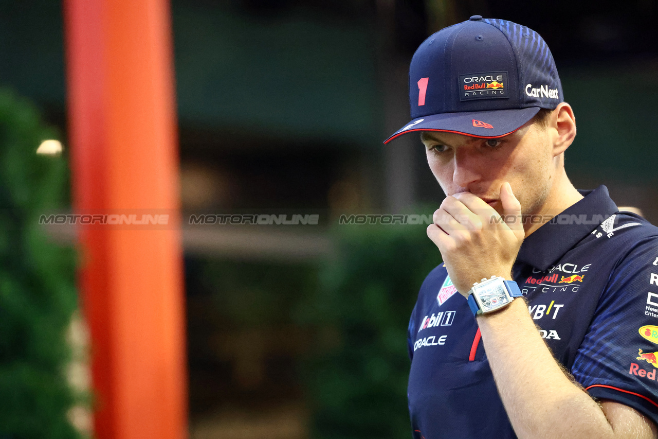 GP SINGAPORE, Max Verstappen (NLD) Red Bull Racing.

14.09.2023. Formula 1 World Championship, Rd 16, Singapore Grand Prix, Marina Bay Street Circuit, Singapore, Preparation Day.

- www.xpbimages.com, EMail: requests@xpbimages.com © Copyright: Batchelor / XPB Images