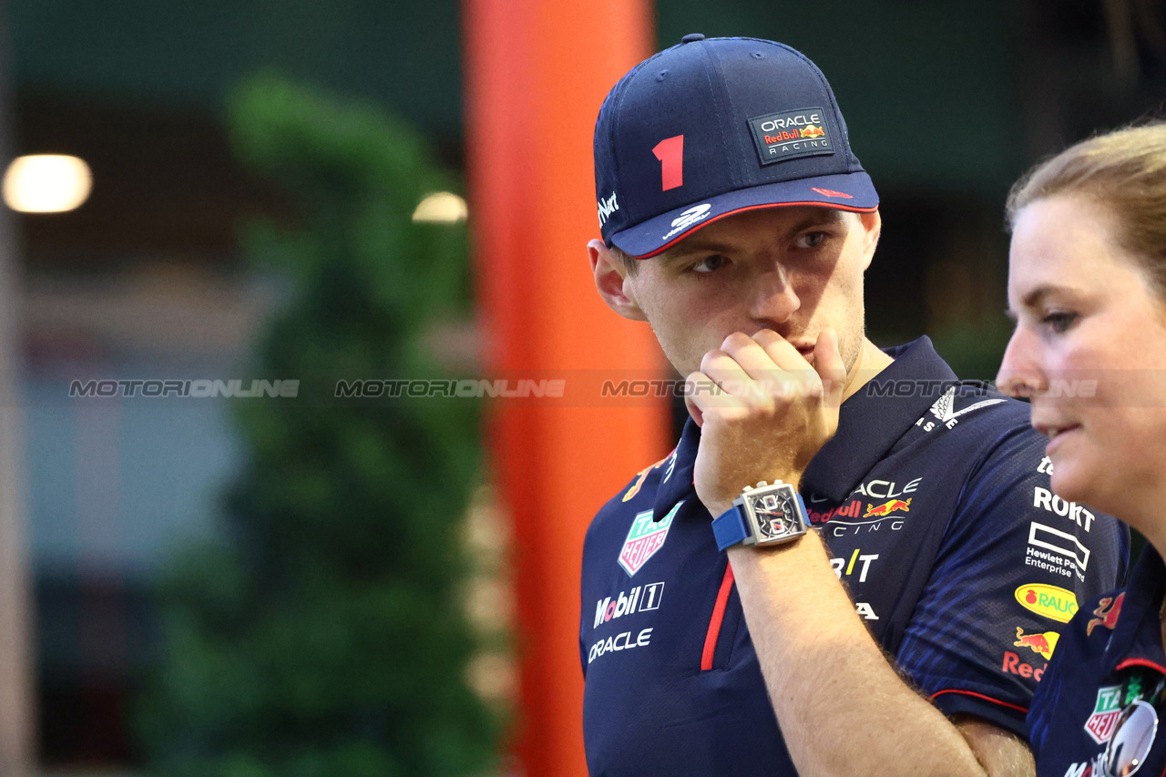 GP SINGAPORE, Max Verstappen (NLD) Red Bull Racing.

14.09.2023. Formula 1 World Championship, Rd 16, Singapore Grand Prix, Marina Bay Street Circuit, Singapore, Preparation Day.

- www.xpbimages.com, EMail: requests@xpbimages.com © Copyright: Batchelor / XPB Images