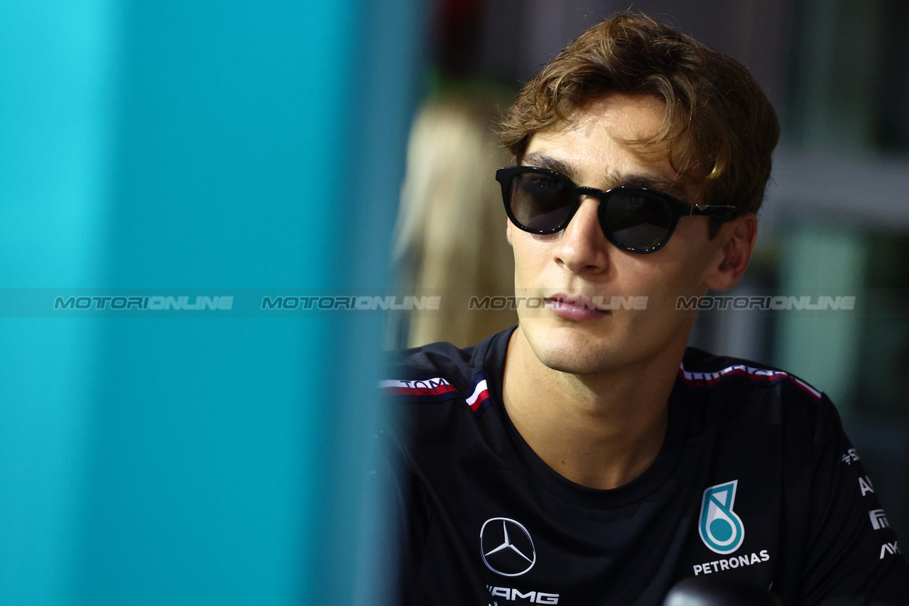 GP SINGAPORE, George Russell (GBR) Mercedes AMG F1.

14.09.2023. Formula 1 World Championship, Rd 16, Singapore Grand Prix, Marina Bay Street Circuit, Singapore, Preparation Day.

- www.xpbimages.com, EMail: requests@xpbimages.com © Copyright: Batchelor / XPB Images