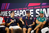 GP SINGAPORE, (L to R): Liam Lawson (NZL) AlphaTauri; Max Verstappen (NLD) Red Bull Racing; e Fernando Alonso (ESP) Aston Martin F1 Team, in the FIA Press Conference.
14.09.2023. Formula 1 World Championship, Rd 16, Singapore Grand Prix, Marina Bay Street Circuit, Singapore, Preparation Day.
- www.xpbimages.com, EMail: requests@xpbimages.com © Copyright: XPB Images