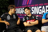 GP SINGAPORE, (L to R): George Russell (GBR) Mercedes AMG F1 e Zhou Guanyu (CHN) Alfa Romeo F1 Team, in the FIA Press Conference.
14.09.2023. Formula 1 World Championship, Rd 16, Singapore Grand Prix, Marina Bay Street Circuit, Singapore, Preparation Day.
- www.xpbimages.com, EMail: requests@xpbimages.com © Copyright: XPB Images