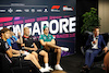 GP SINGAPORE, (L to R): George Russell (GBR) Mercedes AMG F1; Logan Sargeant (USA) Williams Racing; Kevin Magnussen (DEN) Haas F1 Team; Lance Stroll (CDN) Aston Martin F1 Team; e Tom Clarkson (GBR) Journalist, in the FIA Press Conference.
14.09.2023. Formula 1 World Championship, Rd 16, Singapore Grand Prix, Marina Bay Street Circuit, Singapore, Preparation Day.
- www.xpbimages.com, EMail: requests@xpbimages.com © Copyright: XPB Images