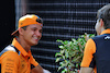 GP SINGAPORE, (L to R): Lando Norris (GBR) McLaren with team mate Oscar Piastri (AUS) McLaren.
14.09.2023. Formula 1 World Championship, Rd 16, Singapore Grand Prix, Marina Bay Street Circuit, Singapore, Preparation Day.
 - www.xpbimages.com, EMail: requests@xpbimages.com © Copyright: Rew / XPB Images