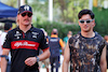 GP SINGAPORE, (L to R): Valtteri Bottas (FIN) Alfa Romeo F1 Team with team mate Zhou Guanyu (CHN) Alfa Romeo F1 Team.
14.09.2023. Formula 1 World Championship, Rd 16, Singapore Grand Prix, Marina Bay Street Circuit, Singapore, Preparation Day.
 - www.xpbimages.com, EMail: requests@xpbimages.com © Copyright: Rew / XPB Images