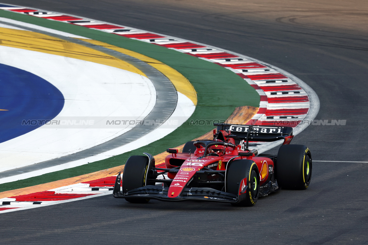 GP SINGAPORE, Charles Leclerc (MON) Ferrari SF-23.

16.09.2023. Formula 1 World Championship, Rd 16, Singapore Grand Prix, Marina Bay Street Circuit, Singapore, Qualifiche Day.

- www.xpbimages.com, EMail: requests@xpbimages.com © Copyright: Moy / XPB Images