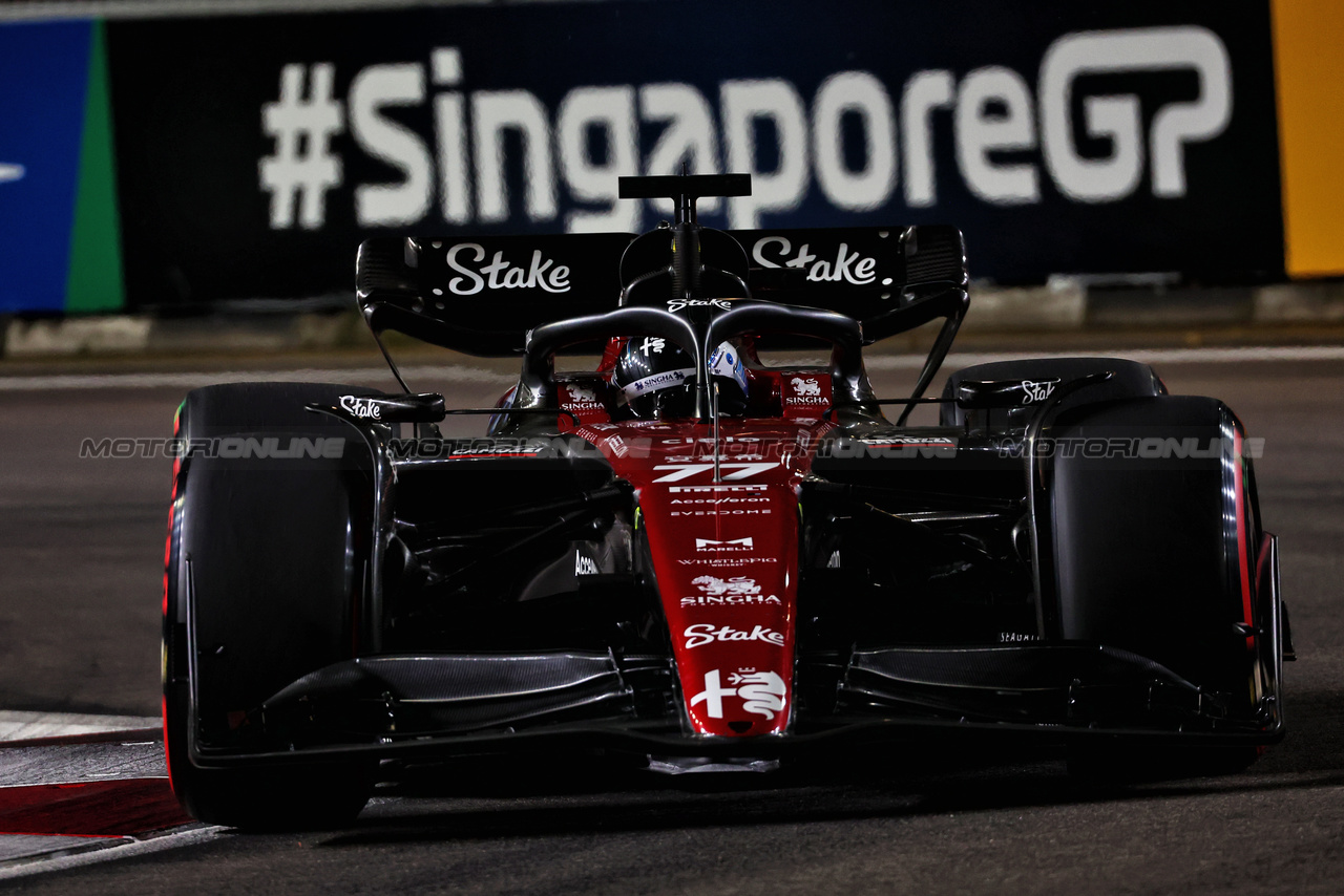 GP SINGAPORE, Valtteri Bottas (FIN) Alfa Romeo F1 Team C43.

16.09.2023. Formula 1 World Championship, Rd 16, Singapore Grand Prix, Marina Bay Street Circuit, Singapore, Qualifiche Day.

 - www.xpbimages.com, EMail: requests@xpbimages.com © Copyright: Coates / XPB Images
