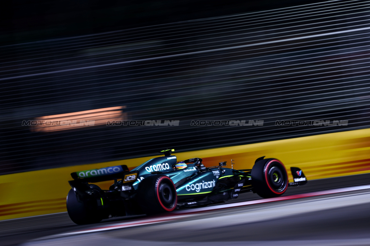 GP SINGAPORE, Fernando Alonso (ESP), Aston Martin Racing 
16.09.2023. Formula 1 World Championship, Rd 16, Singapore Grand Prix, Marina Bay Street Circuit, Singapore, Qualifiche Day.
- www.xpbimages.com, EMail: requests@xpbimages.com © Copyright: Charniaux / XPB Images