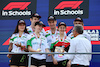GP SINGAPORE, Winners Germany celebrate on the F1 in Schools World Finals podium with Stefano Domenicali (ITA) Formula One President e CEO.
16.09.2023. Formula 1 World Championship, Rd 16, Singapore Grand Prix, Marina Bay Street Circuit, Singapore, Qualifiche Day.
- www.xpbimages.com, EMail: requests@xpbimages.com © Copyright: Batchelor / XPB Images