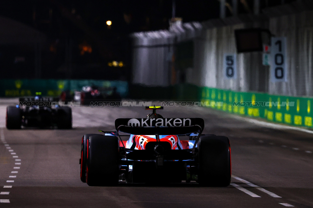 GP SINGAPORE, Logan Sargeant (USA), Williams F1 Team  
15.09.2023. Formula 1 World Championship, Rd 16, Singapore Grand Prix, Marina Bay Street Circuit, Singapore, Practice Day.
- www.xpbimages.com, EMail: requests@xpbimages.com © Copyright: Charniaux / XPB Images