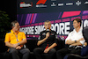 GP SINGAPORE, (L to R): Zak Brown (USA) McLaren Executive Director; Guenther Steiner (ITA) Haas F1 Team Prinicipal; e Toto Wolff (GER) Mercedes AMG F1 Shareholder e Executive Director, in the FIA Press Conference.
15.09.2023. Formula 1 World Championship, Rd 16, Singapore Grand Prix, Marina Bay Street Circuit, Singapore, Practice Day.
- www.xpbimages.com, EMail: requests@xpbimages.com © Copyright: XPB Images