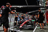 GP SINGAPORE, Zhou Guanyu (CHN) Alfa Romeo F1 Team C43 in the pits.
15.09.2023. Formula 1 World Championship, Rd 16, Singapore Grand Prix, Marina Bay Street Circuit, Singapore, Practice Day.
- www.xpbimages.com, EMail: requests@xpbimages.com © Copyright: Batchelor / XPB Images