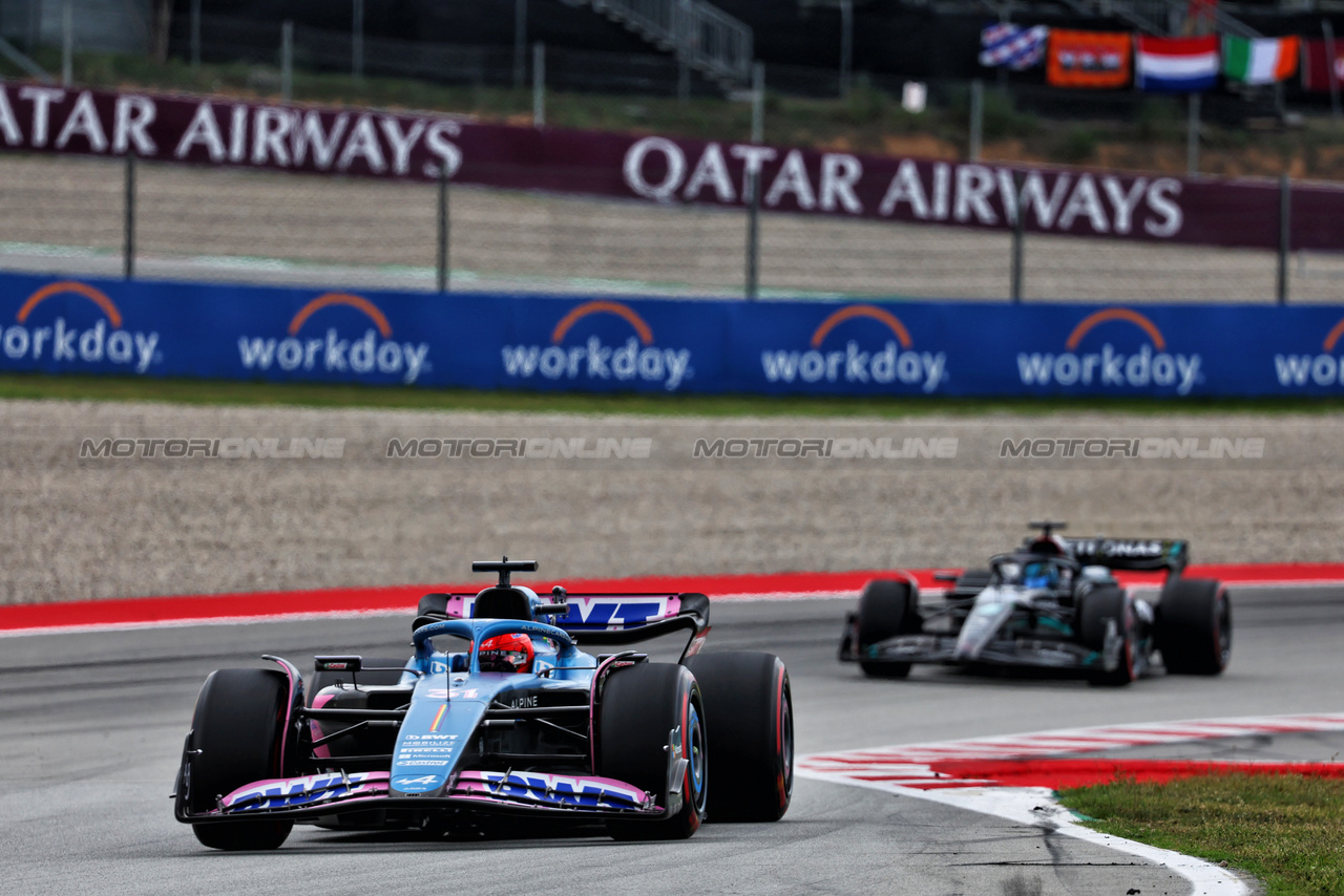 GP SPAGNA, Esteban Ocon (FRA) Alpine F1 Team A523.

04.06.2023. Formula 1 World Championship, Rd 8, Spanish Grand Prix, Barcelona, Spain, Gara Day.

- www.xpbimages.com, EMail: requests@xpbimages.com ¬© Copyright: Batchelor / XPB Images