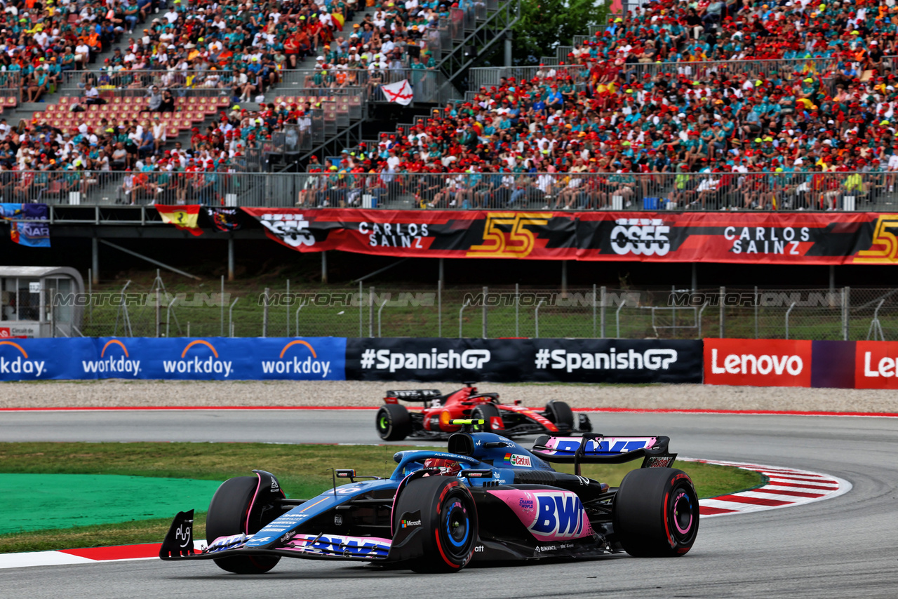 GP SPAGNA, Pierre Gasly (FRA) Alpine F1 Team A523.

04.06.2023. Formula 1 World Championship, Rd 8, Spanish Grand Prix, Barcelona, Spain, Gara Day.

- www.xpbimages.com, EMail: requests@xpbimages.com ¬© Copyright: Batchelor / XPB Images