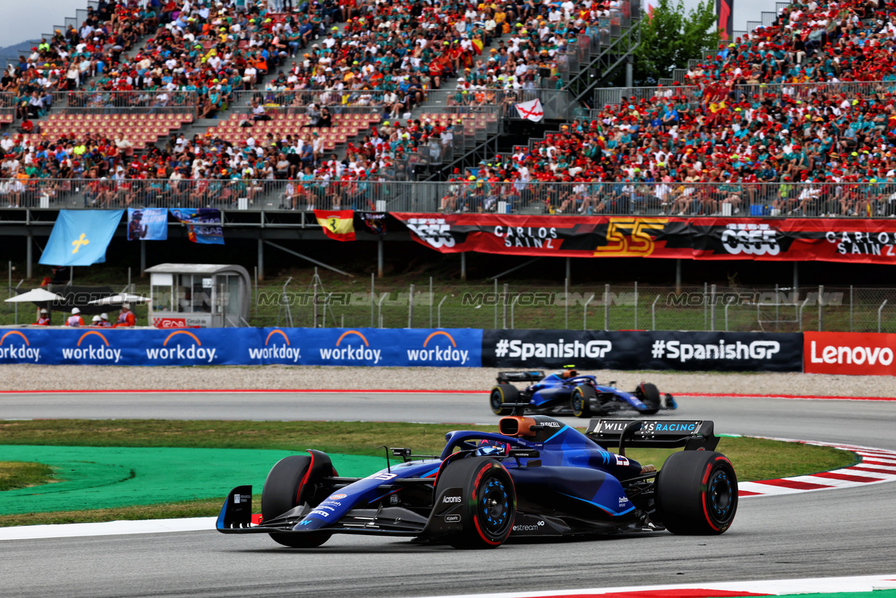 GP SPAGNA, Alexander Albon (THA) Williams Racing FW45.

04.06.2023. Formula 1 World Championship, Rd 8, Spanish Grand Prix, Barcelona, Spain, Gara Day.

- www.xpbimages.com, EMail: requests@xpbimages.com ¬© Copyright: Batchelor / XPB Images