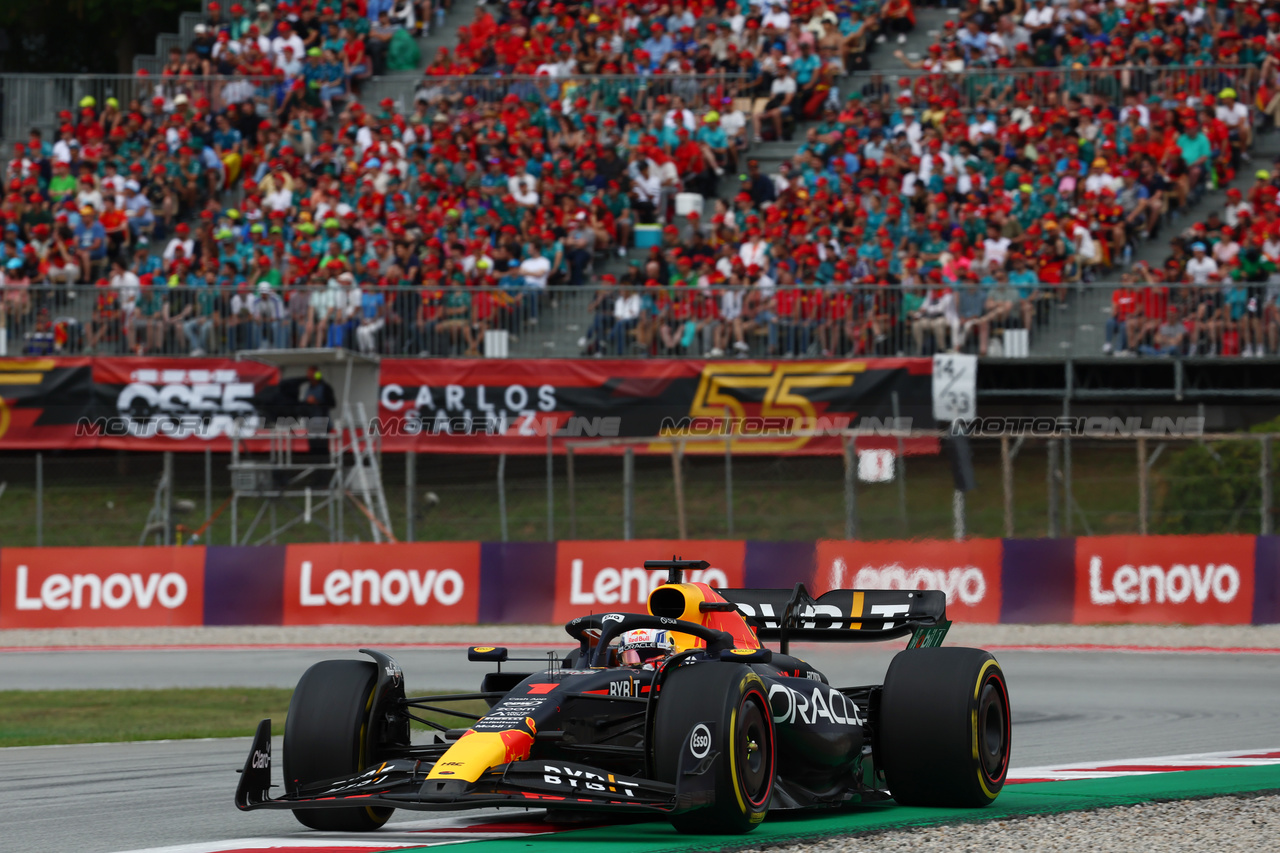 GP SPAGNA, Max Verstappen (NLD) Red Bull Racing RB19.

04.06.2023. Formula 1 World Championship, Rd 8, Spanish Grand Prix, Barcelona, Spain, Gara Day.

- www.xpbimages.com, EMail: requests@xpbimages.com ¬© Copyright: Batchelor / XPB Images