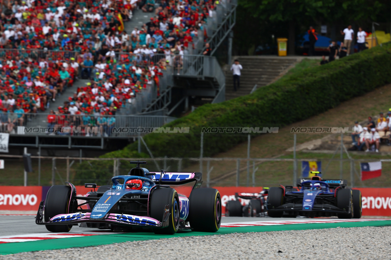 GP SPAGNA, Esteban Ocon (FRA) Alpine F1 Team A523.

04.06.2023. Formula 1 World Championship, Rd 8, Spanish Grand Prix, Barcelona, Spain, Gara Day.

- www.xpbimages.com, EMail: requests@xpbimages.com ¬© Copyright: Batchelor / XPB Images