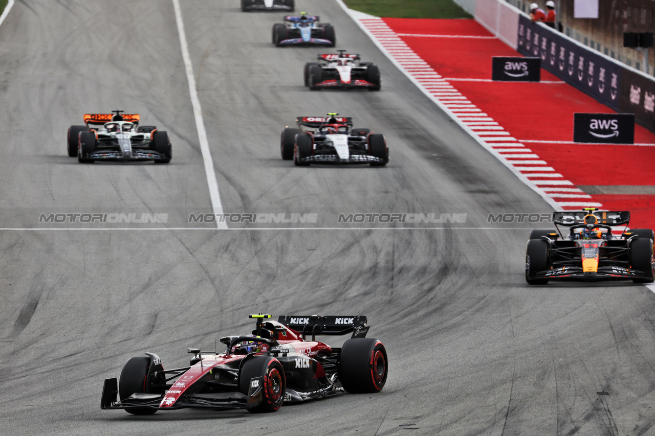 GP SPAGNA, Zhou Guanyu (CHN) Alfa Romeo F1 Team C43.

04.06.2023. Formula 1 World Championship, Rd 8, Spanish Grand Prix, Barcelona, Spain, Gara Day.

- www.xpbimages.com, EMail: requests@xpbimages.com ¬© Copyright: Bearne / XPB Images