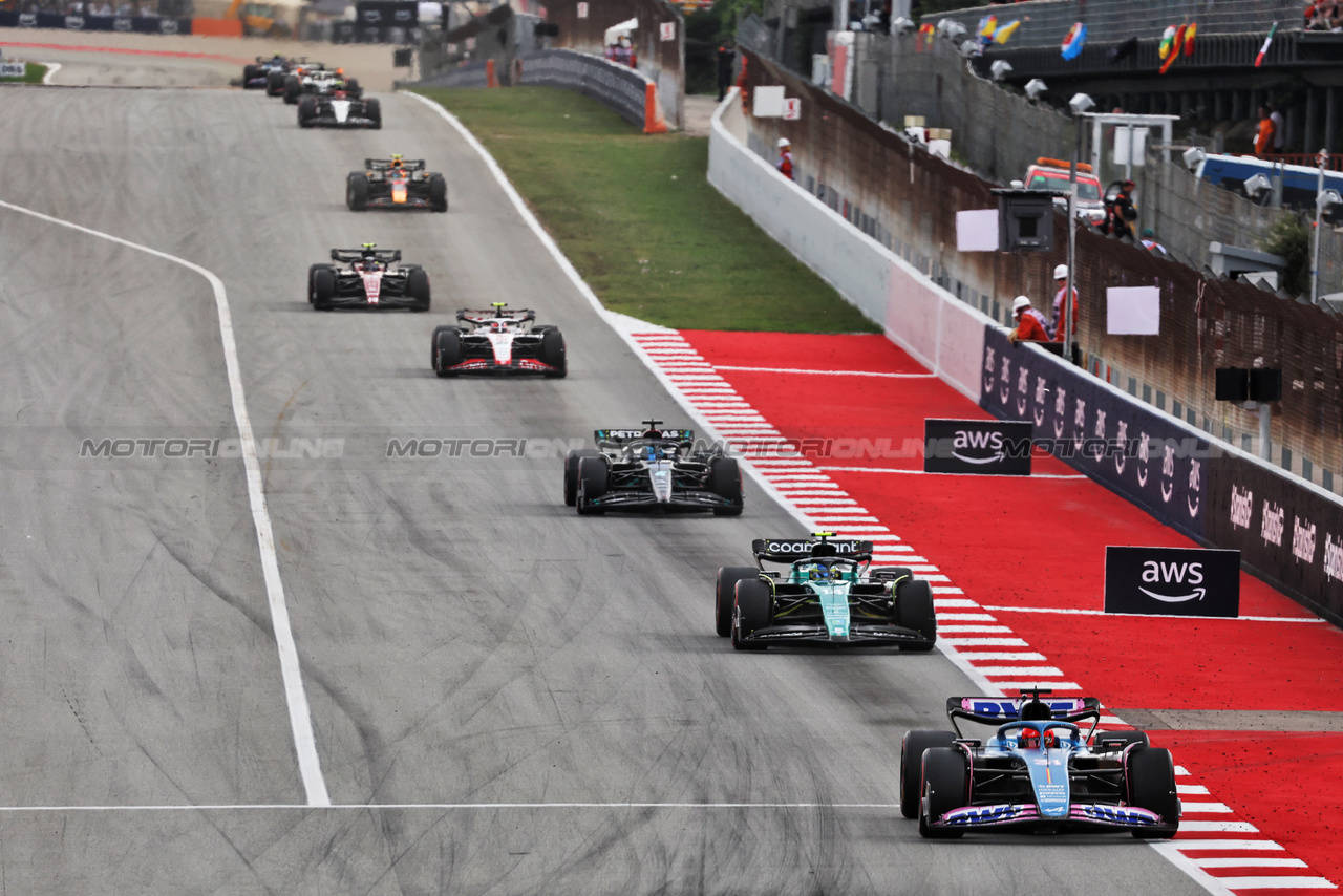 GP SPAGNA, Esteban Ocon (FRA) Alpine F1 Team A523.

04.06.2023. Formula 1 World Championship, Rd 8, Spanish Grand Prix, Barcelona, Spain, Gara Day.

- www.xpbimages.com, EMail: requests@xpbimages.com ¬© Copyright: Bearne / XPB Images