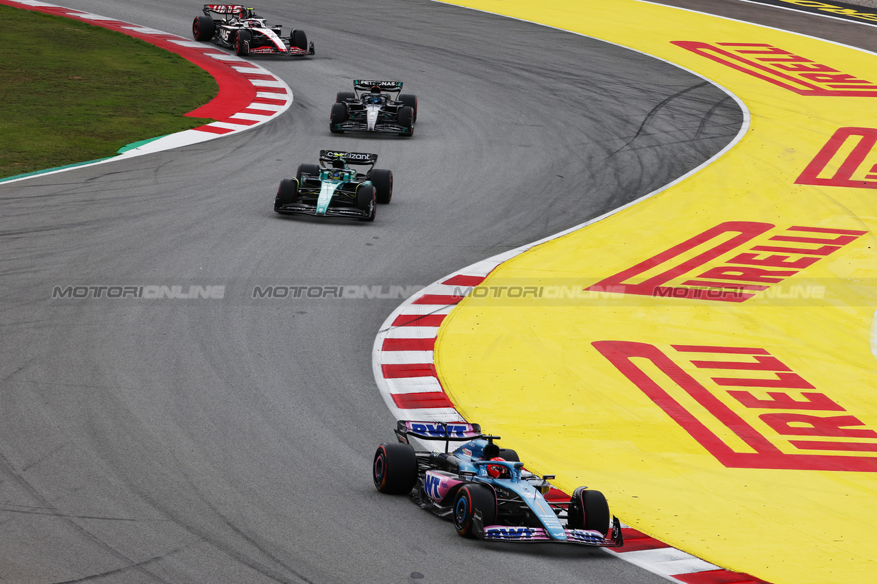 GP SPAGNA, Esteban Ocon (FRA) Alpine F1 Team A523.

04.06.2023. Formula 1 World Championship, Rd 8, Spanish Grand Prix, Barcelona, Spain, Gara Day.

- www.xpbimages.com, EMail: requests@xpbimages.com ¬© Copyright: Batchelor / XPB Images