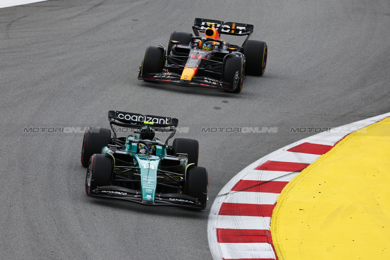 GP SPAGNA, Fernando Alonso (ESP) Aston Martin F1 Team AMR23.

04.06.2023. Formula 1 World Championship, Rd 8, Spanish Grand Prix, Barcelona, Spain, Gara Day.

- www.xpbimages.com, EMail: requests@xpbimages.com ¬© Copyright: Batchelor / XPB Images