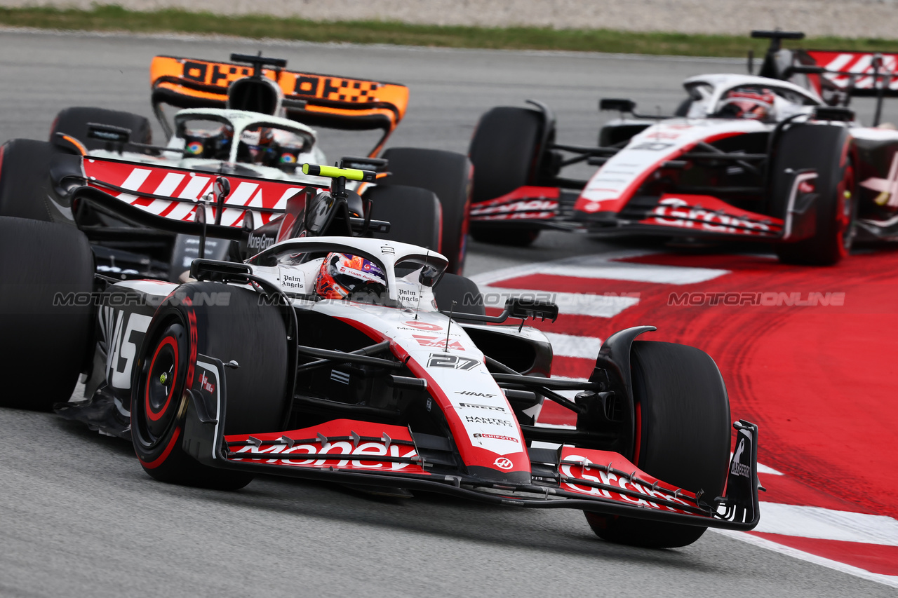 GP SPAGNA, Nico Hulkenberg (GER) Haas VF-23.

04.06.2023. Formula 1 World Championship, Rd 8, Spanish Grand Prix, Barcelona, Spain, Gara Day.

- www.xpbimages.com, EMail: requests@xpbimages.com ¬© Copyright: Batchelor / XPB Images