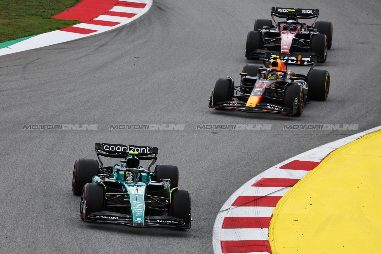 GP SPAGNA, Fernando Alonso (ESP) Aston Martin F1 Team AMR23.

04.06.2023. Formula 1 World Championship, Rd 8, Spanish Grand Prix, Barcelona, Spain, Gara Day.

- www.xpbimages.com, EMail: requests@xpbimages.com ¬© Copyright: Batchelor / XPB Images