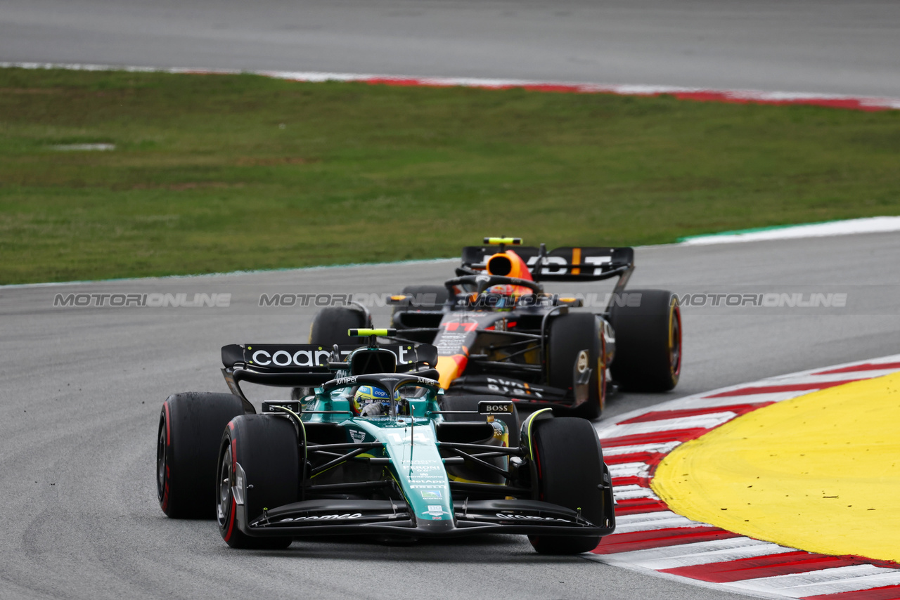 GP SPAGNA, Fernando Alonso (ESP) Aston Martin F1 Team AMR23.

04.06.2023. Formula 1 World Championship, Rd 8, Spanish Grand Prix, Barcelona, Spain, Gara Day.

 - www.xpbimages.com, EMail: requests@xpbimages.com ¬© Copyright: Coates / XPB Images