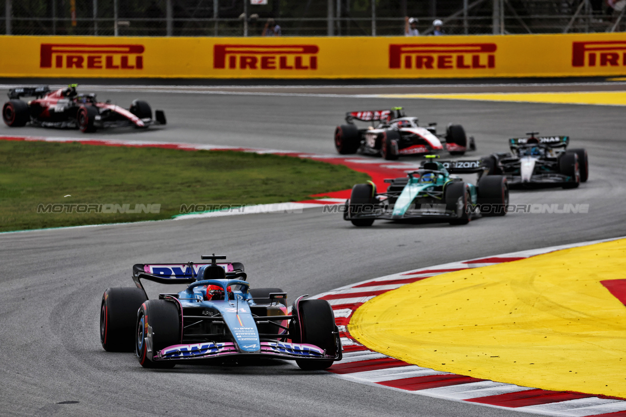 GP SPAGNA, Esteban Ocon (FRA) Alpine F1 Team A523.

04.06.2023. Formula 1 World Championship, Rd 8, Spanish Grand Prix, Barcelona, Spain, Gara Day.

 - www.xpbimages.com, EMail: requests@xpbimages.com ¬© Copyright: Coates / XPB Images