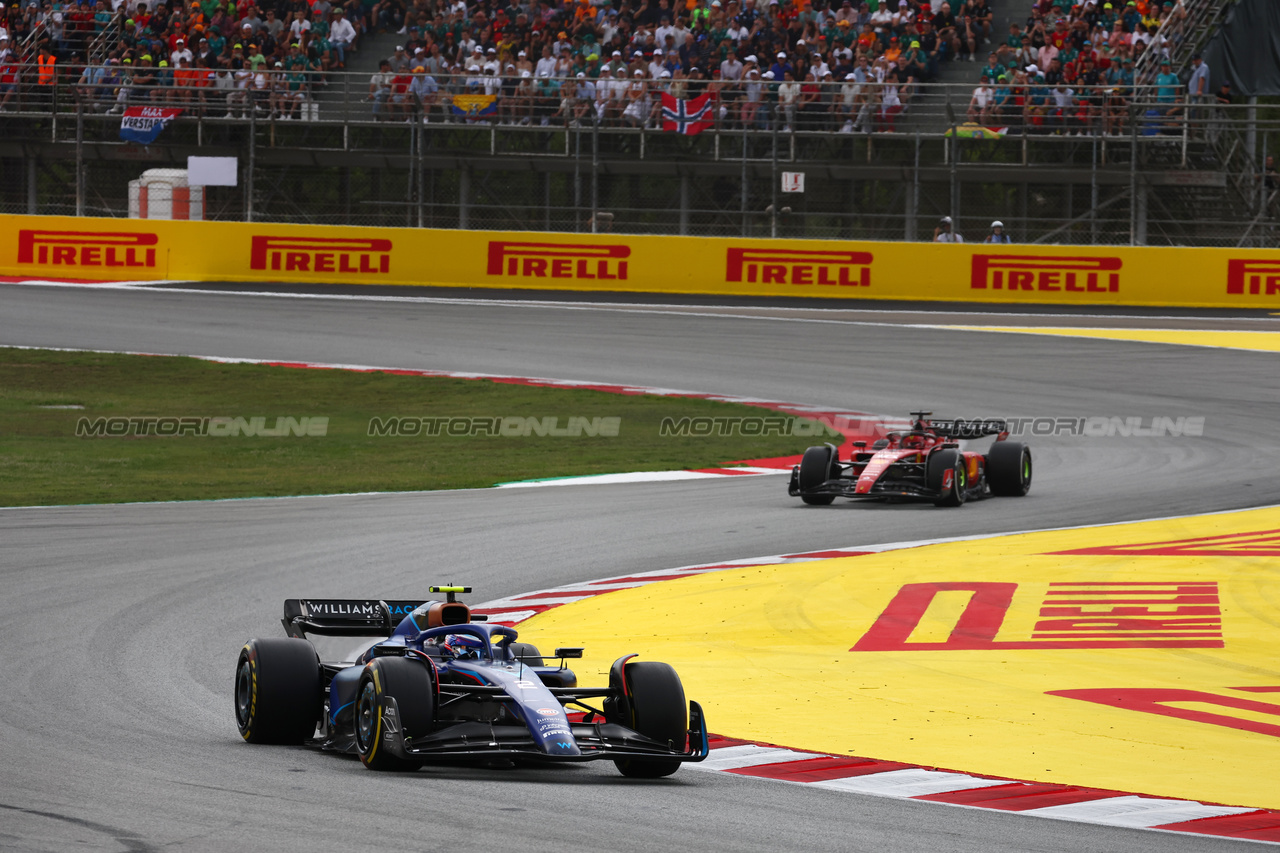 GP SPAGNA, Logan Sargeant (USA) Williams Racing FW45.

04.06.2023. Formula 1 World Championship, Rd 8, Spanish Grand Prix, Barcelona, Spain, Gara Day.

 - www.xpbimages.com, EMail: requests@xpbimages.com ¬© Copyright: Coates / XPB Images