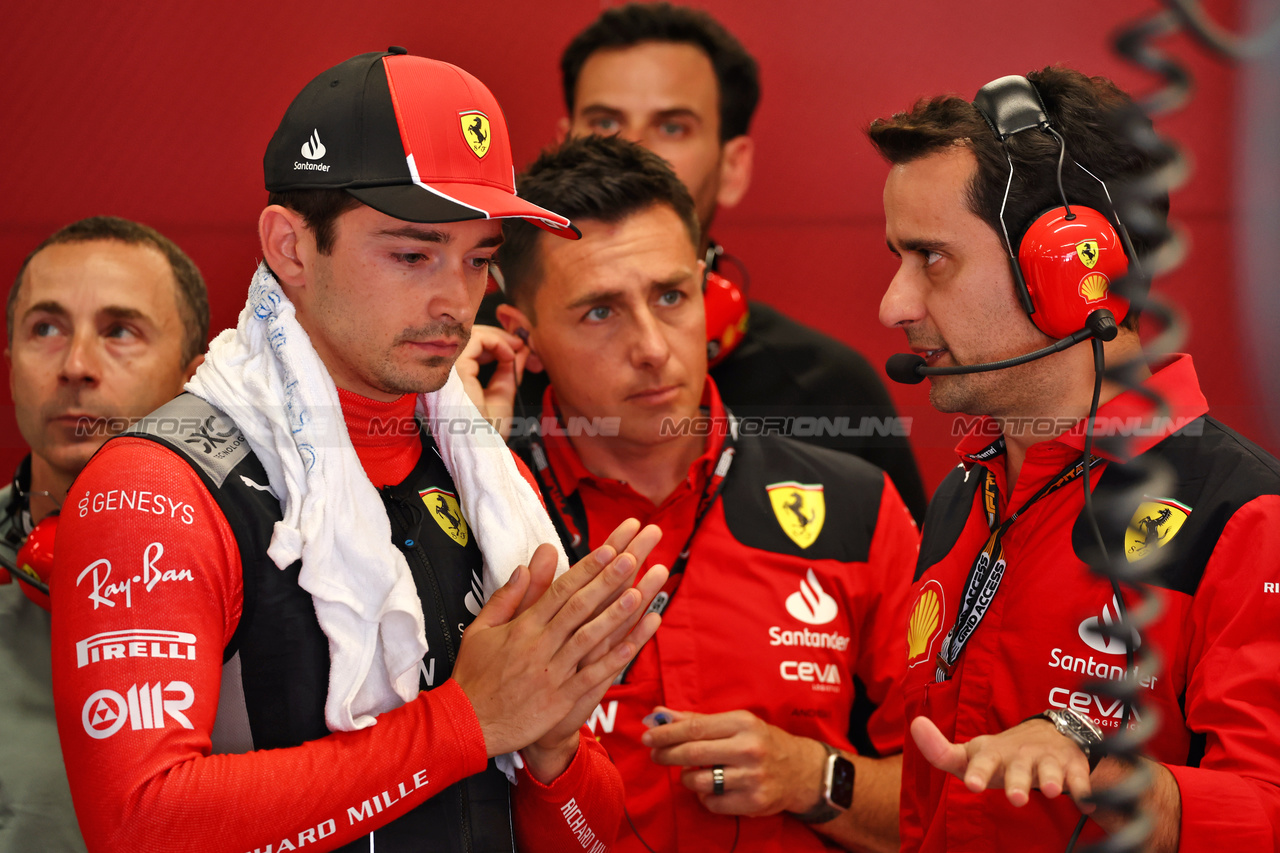 GP SPAGNA, Charles Leclerc (MON) Ferrari.

04.06.2023. Formula 1 World Championship, Rd 8, Spanish Grand Prix, Barcelona, Spain, Gara Day.

 - www.xpbimages.com, EMail: requests@xpbimages.com ¬© Copyright: Coates / XPB Images