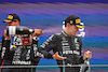 GP SPAGNA, (L to R): Lewis Hamilton (GBR) Mercedes AMG F1 celebrates his second position on the podium with third placed team mate George Russell (GBR) Mercedes AMG F1.
04.06.2023. Formula 1 World Championship, Rd 8, Spanish Grand Prix, Barcelona, Spain, Gara Day.
- www.xpbimages.com, EMail: requests@xpbimages.com ¬© Copyright: Bearne / XPB Images