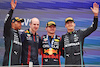 GP SPAGNA, The podium (L to R): Lewis Hamilton (GBR) Mercedes AMG F1, second; Max Verstappen (NLD) Red Bull Racing, vincitore; George Russell (GBR) Mercedes AMG F1, third.
04.06.2023. Formula 1 World Championship, Rd 8, Spanish Grand Prix, Barcelona, Spain, Gara Day.
- www.xpbimages.com, EMail: requests@xpbimages.com ¬© Copyright: Bearne / XPB Images