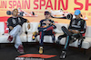 GP SPAGNA, (L to R): Lewis Hamilton (GBR) Mercedes AMG F1; Max Verstappen (NLD) Red Bull Racing; e George Russell (GBR) Mercedes AMG F1, in the post race FIA Press Conference.
04.06.2023. Formula 1 World Championship, Rd 8, Spanish Grand Prix, Barcelona, Spain, Gara Day.
- www.xpbimages.com, EMail: requests@xpbimages.com ¬© Copyright: XPB Images