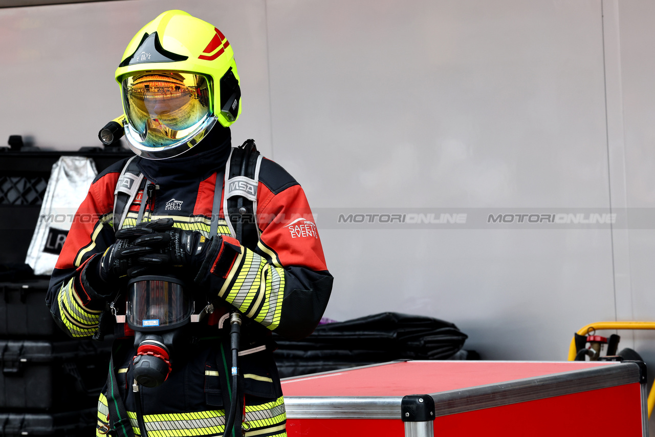 GP SPAGNA, A fire marshal.

01.06.2023. Formula 1 World Championship, Rd 8, Spanish Grand Prix, Barcelona, Spain, Preparation Day.

- www.xpbimages.com, EMail: requests@xpbimages.com ¬© Copyright: Bearne / XPB Images