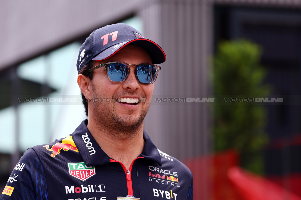 GP SPAGNA, Sergio Perez (MEX) Red Bull Racing.

01.06.2023. Formula 1 World Championship, Rd 8, Spanish Grand Prix, Barcelona, Spain, Preparation Day.

- www.xpbimages.com, EMail: requests@xpbimages.com ¬© Copyright: Batchelor / XPB Images