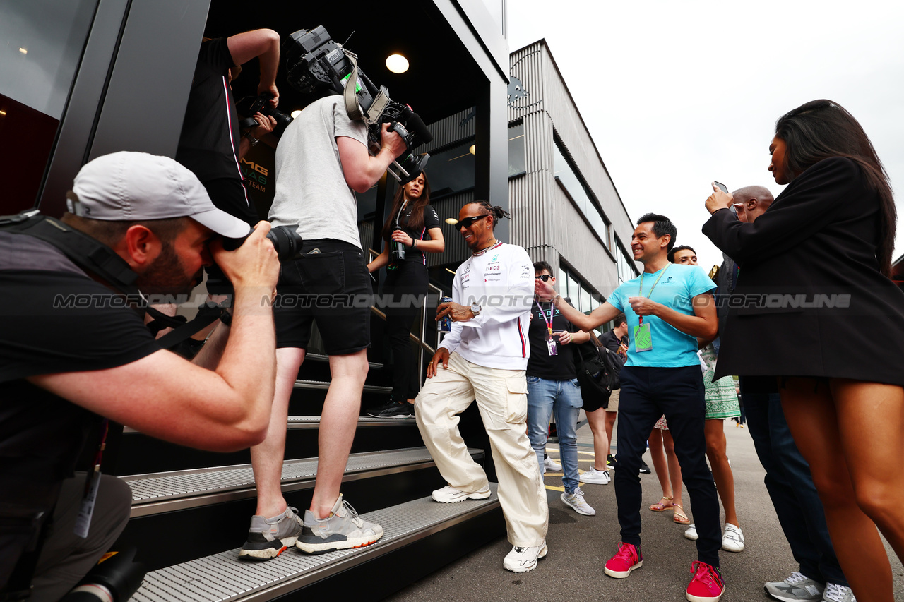 GP SPAGNA, Lewis Hamilton (GBR) Mercedes AMG F1.

01.06.2023. Formula 1 World Championship, Rd 8, Spanish Grand Prix, Barcelona, Spain, Preparation Day.

 - www.xpbimages.com, EMail: requests@xpbimages.com ¬© Copyright: Coates / XPB Images