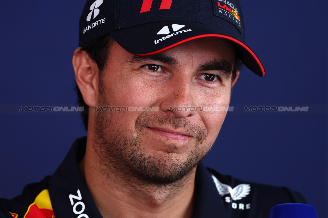 GP SPAGNA, Sergio Perez (MEX) Red Bull Racing.

01.06.2023. Formula 1 World Championship, Rd 8, Spanish Grand Prix, Barcelona, Spain, Preparation Day.

 - www.xpbimages.com, EMail: requests@xpbimages.com ¬© Copyright: Coates / XPB Images