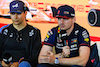 GP SPAGNA, (L to R): Esteban Ocon (FRA) Alpine F1 Team e Max Verstappen (NLD) Red Bull Racing in the FIA Press Conference.
01.06.2023. Formula 1 World Championship, Rd 8, Spanish Grand Prix, Barcelona, Spain, Preparation Day.
- www.xpbimages.com, EMail: requests@xpbimages.com ¬© Copyright: XPB Images