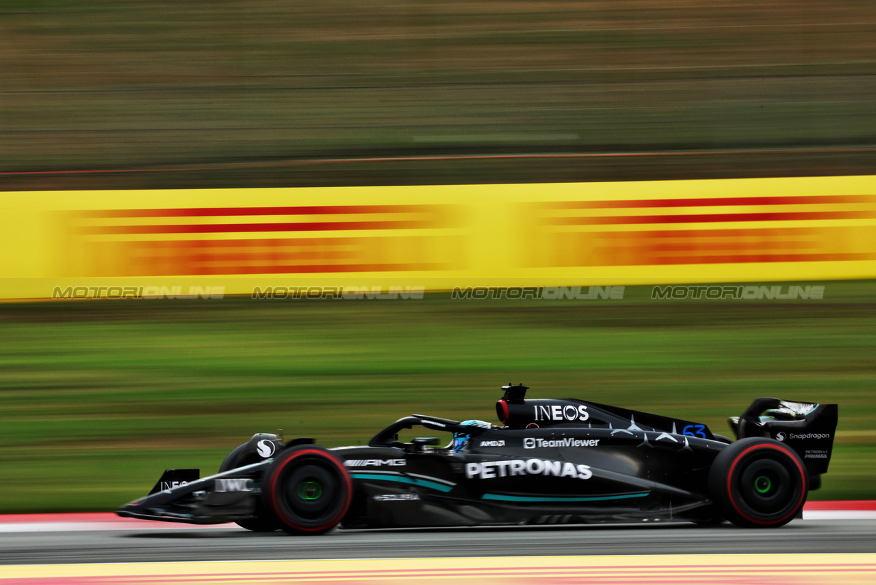 GP SPAGNA, George Russell (GBR) Mercedes AMG F1 W14.

03.06.2023. Formula 1 World Championship, Rd 8, Spanish Grand Prix, Barcelona, Spain, Qualifiche Day.

- www.xpbimages.com, EMail: requests@xpbimages.com ¬© Copyright: Batchelor / XPB Images