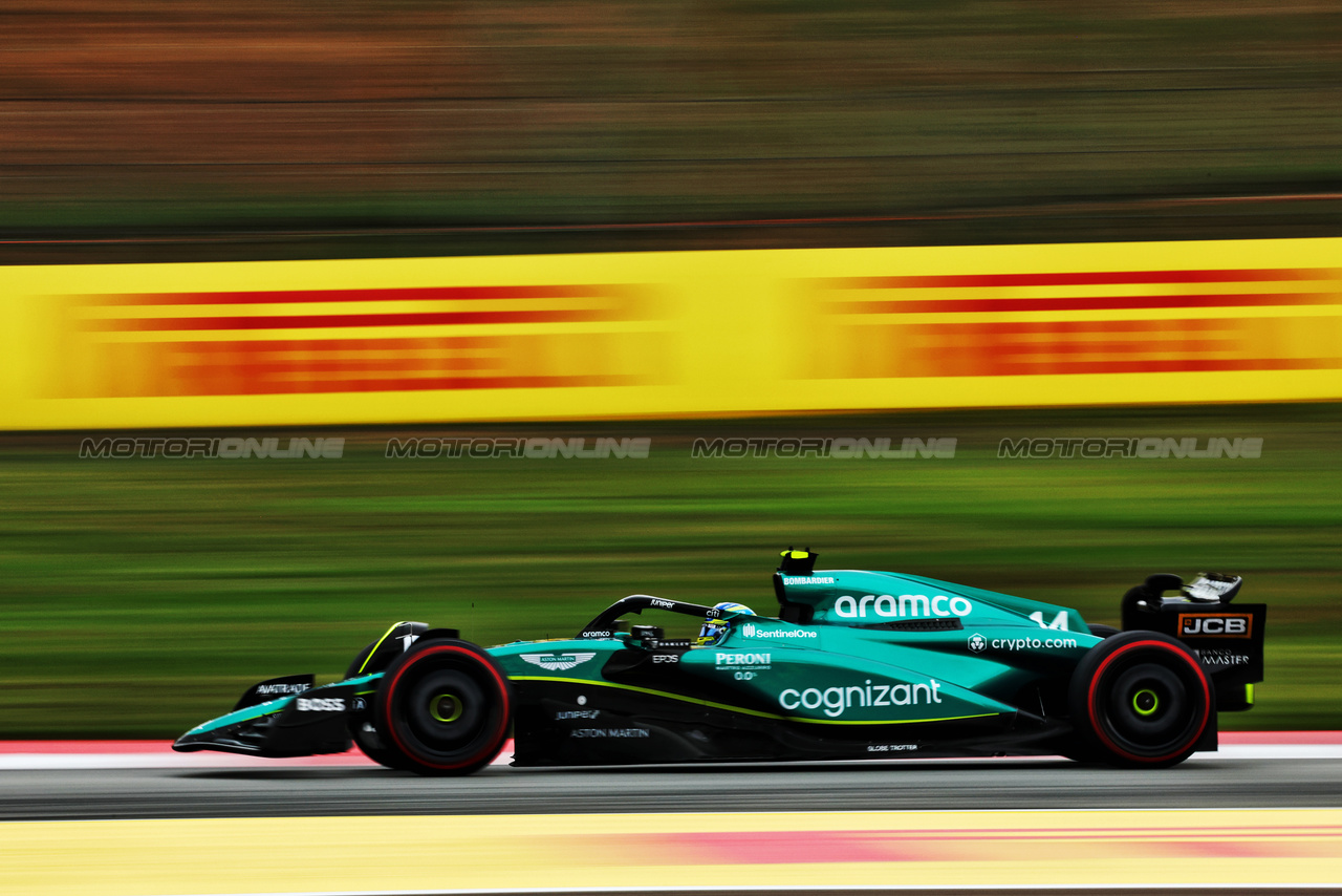 GP SPAGNA, Fernando Alonso (ESP) Aston Martin F1 Team AMR23.

03.06.2023. Formula 1 World Championship, Rd 8, Spanish Grand Prix, Barcelona, Spain, Qualifiche Day.

- www.xpbimages.com, EMail: requests@xpbimages.com ¬© Copyright: Batchelor / XPB Images