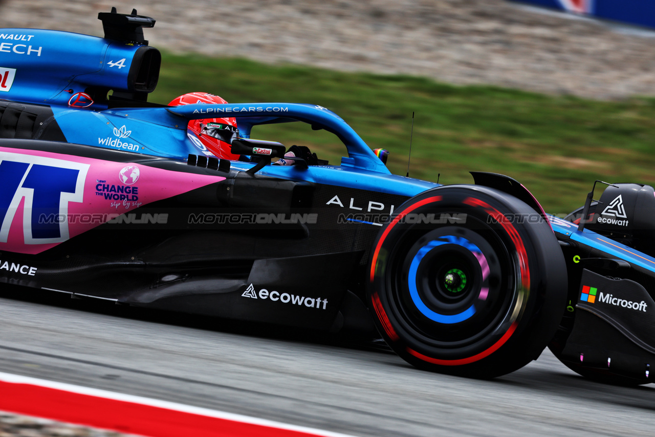 GP SPAGNA, Esteban Ocon (FRA) Alpine F1 Team A523.

03.06.2023. Formula 1 World Championship, Rd 8, Spanish Grand Prix, Barcelona, Spain, Qualifiche Day.

- www.xpbimages.com, EMail: requests@xpbimages.com ¬© Copyright: Charniaux / XPB Images