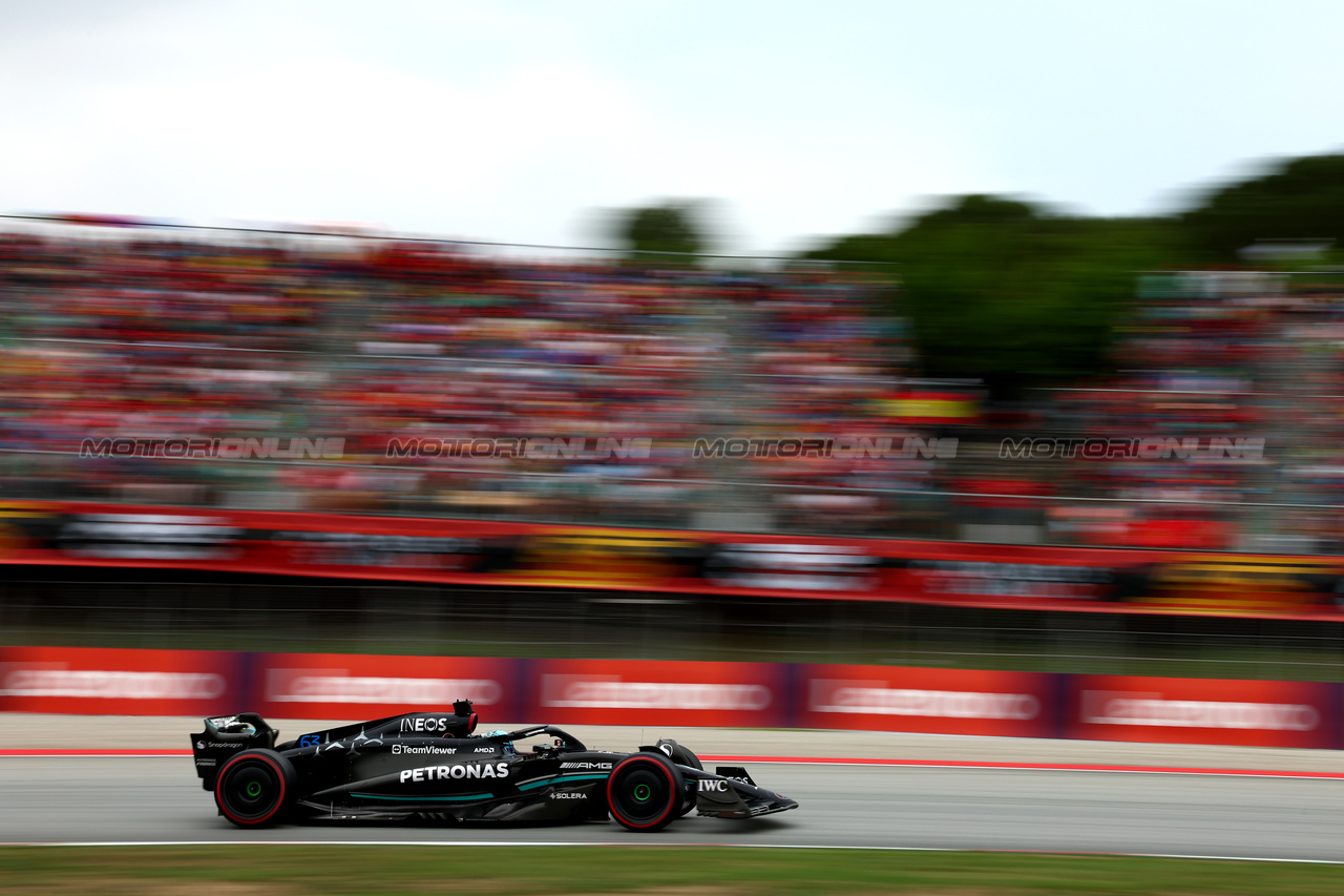 GP SPAGNA, George Russell (GBR) Mercedes AMG F1 W14.

03.06.2023. Formula 1 World Championship, Rd 8, Spanish Grand Prix, Barcelona, Spain, Qualifiche Day.

- www.xpbimages.com, EMail: requests@xpbimages.com ¬© Copyright: Batchelor / XPB Images