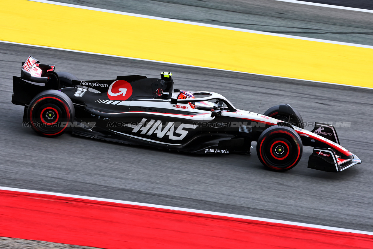 GP SPAGNA, Nico Hulkenberg (GER) Haas VF-23.

03.06.2023. Formula 1 World Championship, Rd 8, Spanish Grand Prix, Barcelona, Spain, Qualifiche Day.

- www.xpbimages.com, EMail: requests@xpbimages.com ¬© Copyright: Charniaux / XPB Images