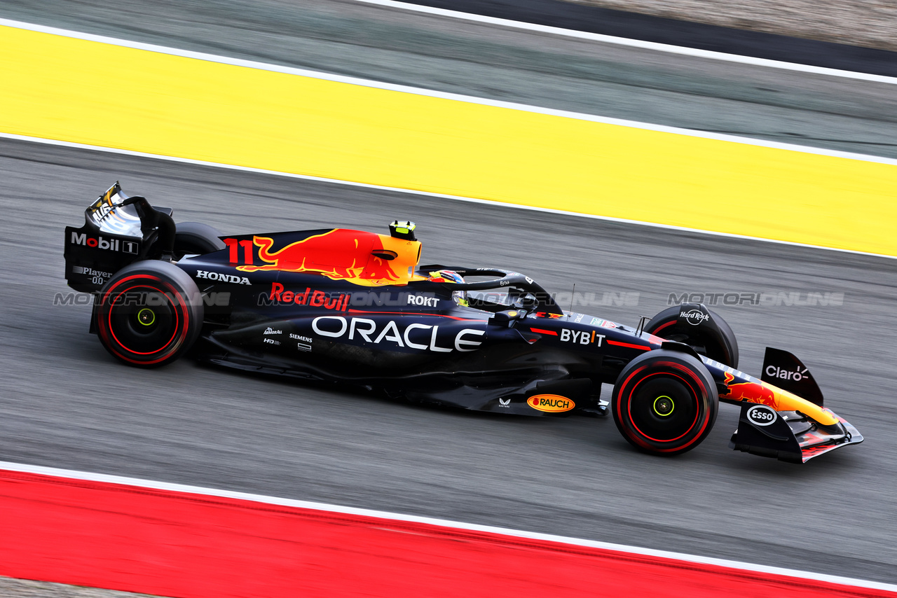 GP SPAGNA, Sergio Perez (MEX) Red Bull Racing RB19.

03.06.2023. Formula 1 World Championship, Rd 8, Spanish Grand Prix, Barcelona, Spain, Qualifiche Day.

- www.xpbimages.com, EMail: requests@xpbimages.com ¬© Copyright: Charniaux / XPB Images